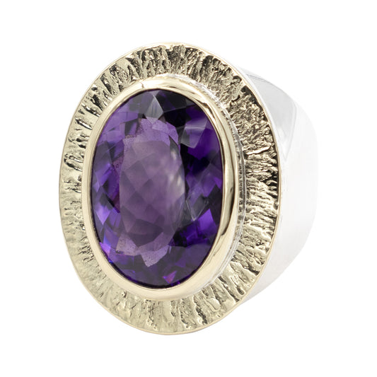 Anillo Amatista Ovalo